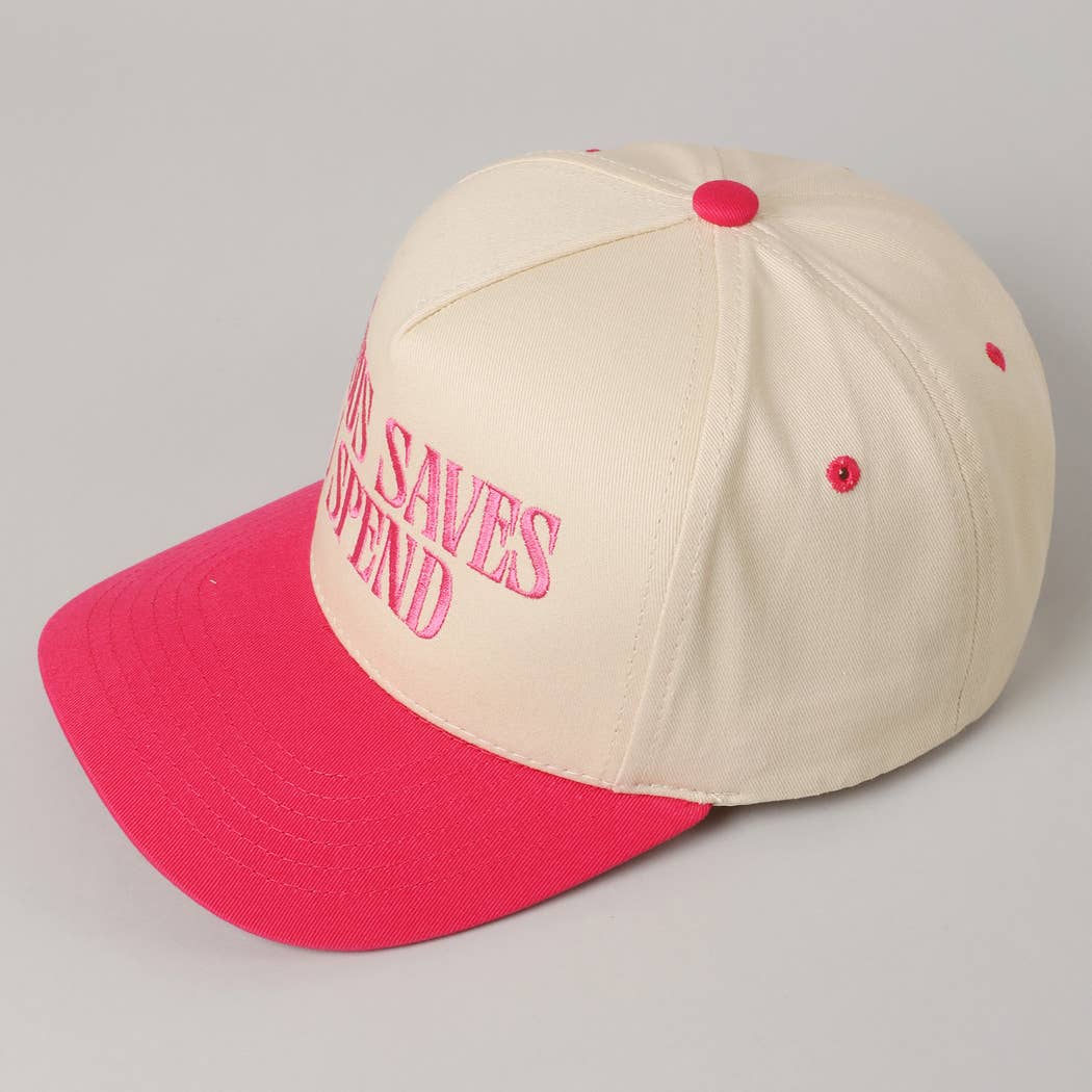 JESUS SAVES I SPEND Hat: SKY BLUE