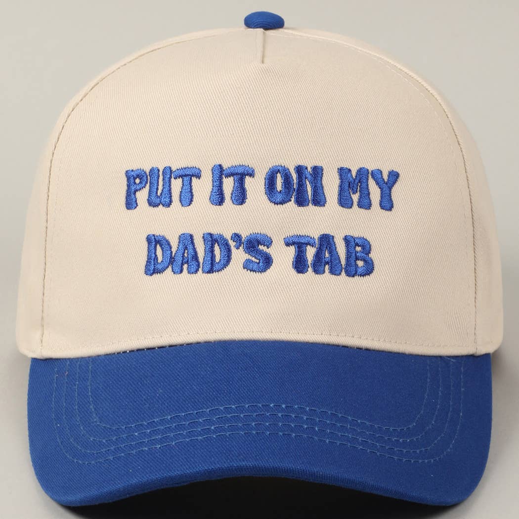 Dad's Tab Embroidery Hat: SAGE