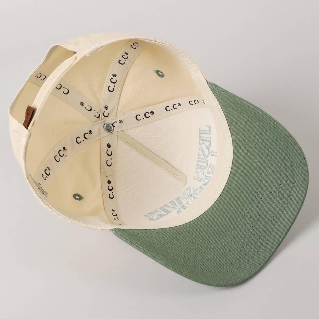 JESUS SAVES I SPEND Hat: SKY BLUE