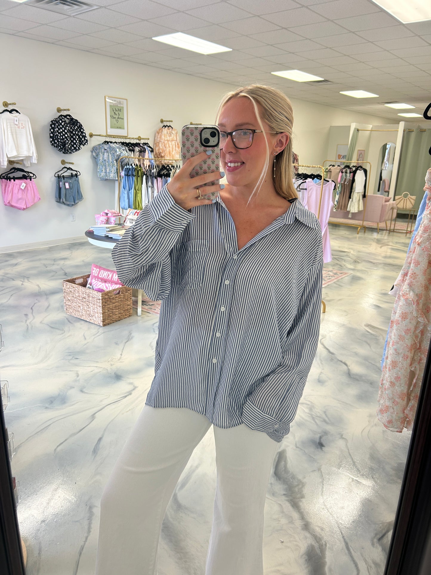 Erin Striped Blouse