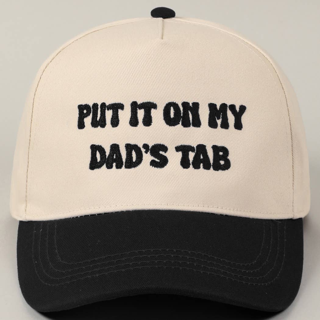 Dad's Tab Embroidery Hat: SAGE