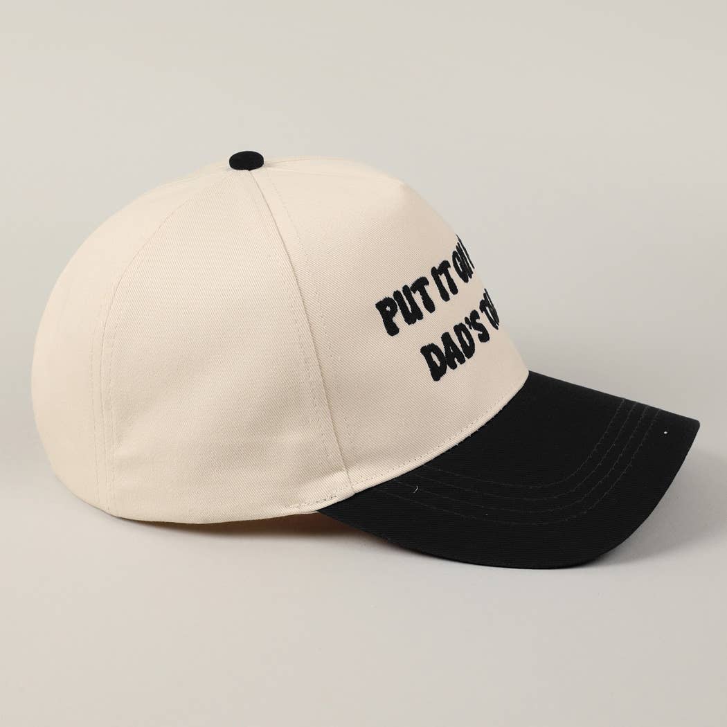 Dad's Tab Embroidery Hat: SAGE
