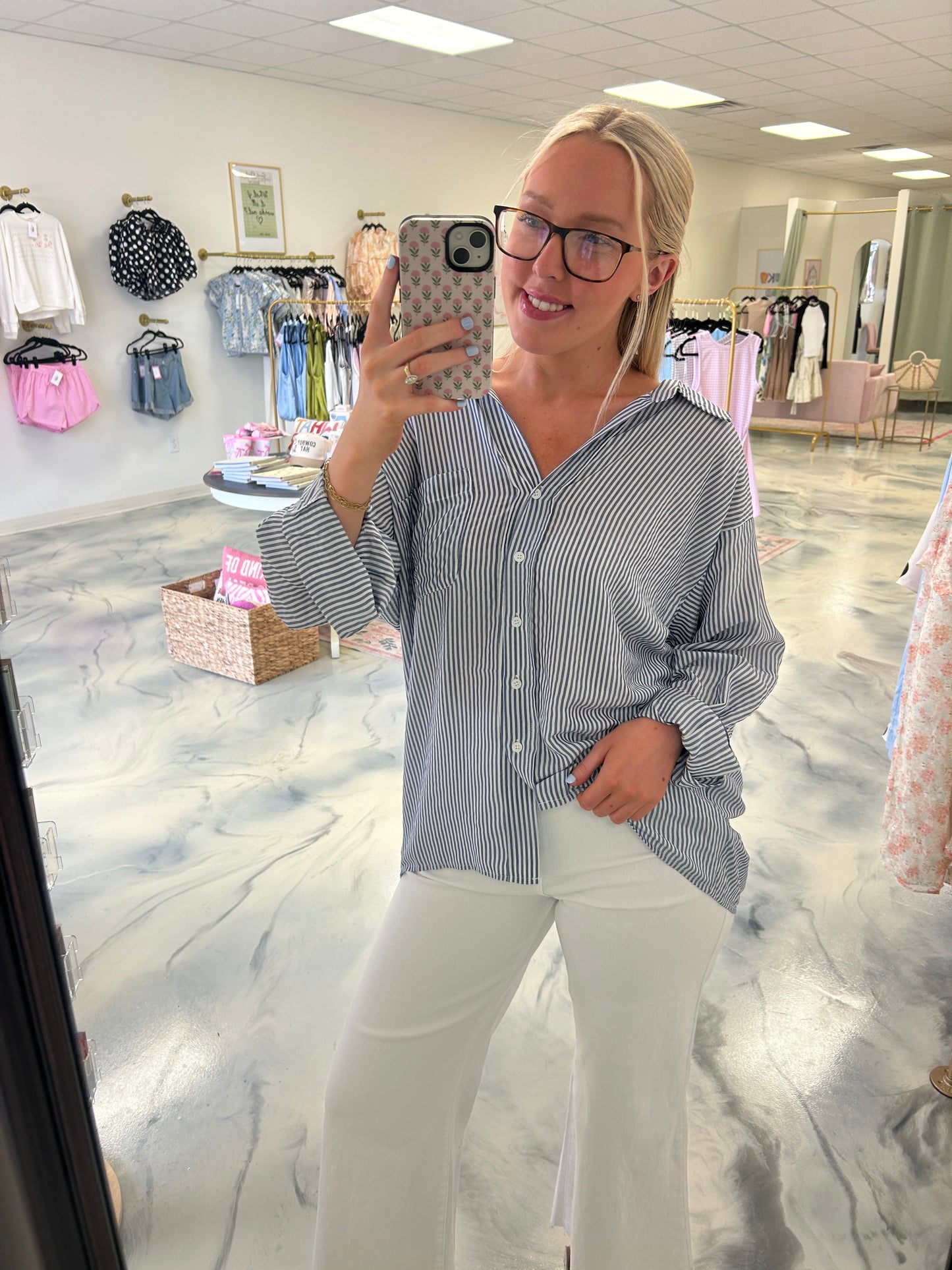 Erin Striped Blouse