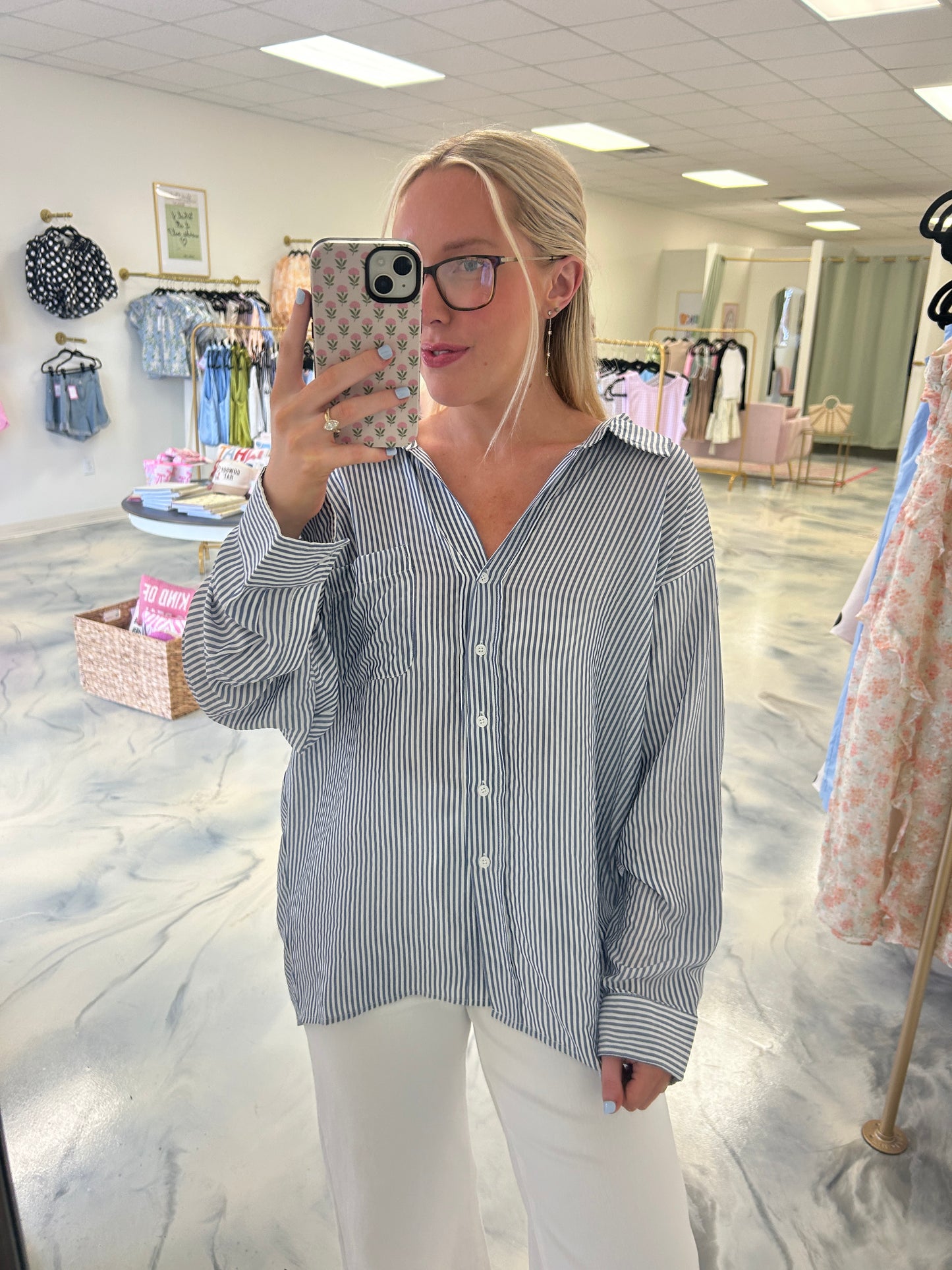 Erin Striped Blouse