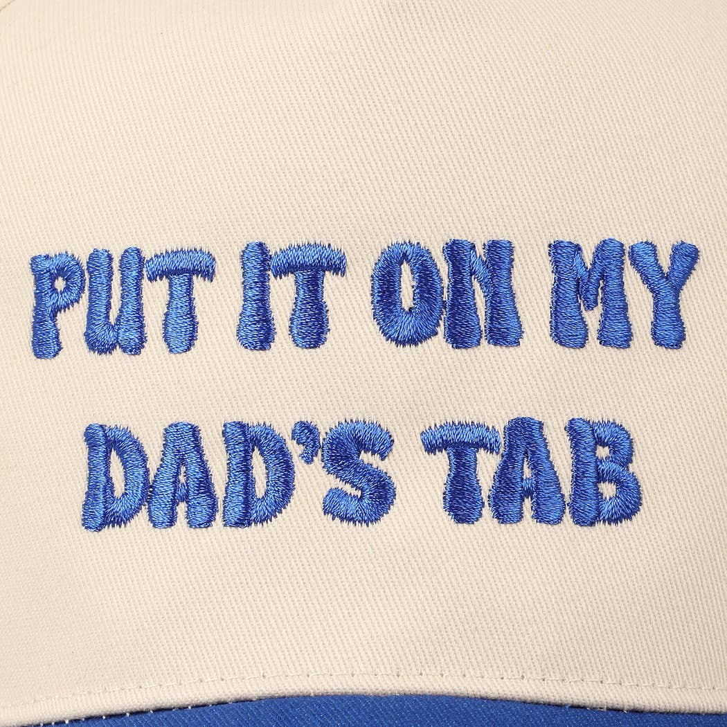 Dad's Tab Embroidery Hat: SAGE