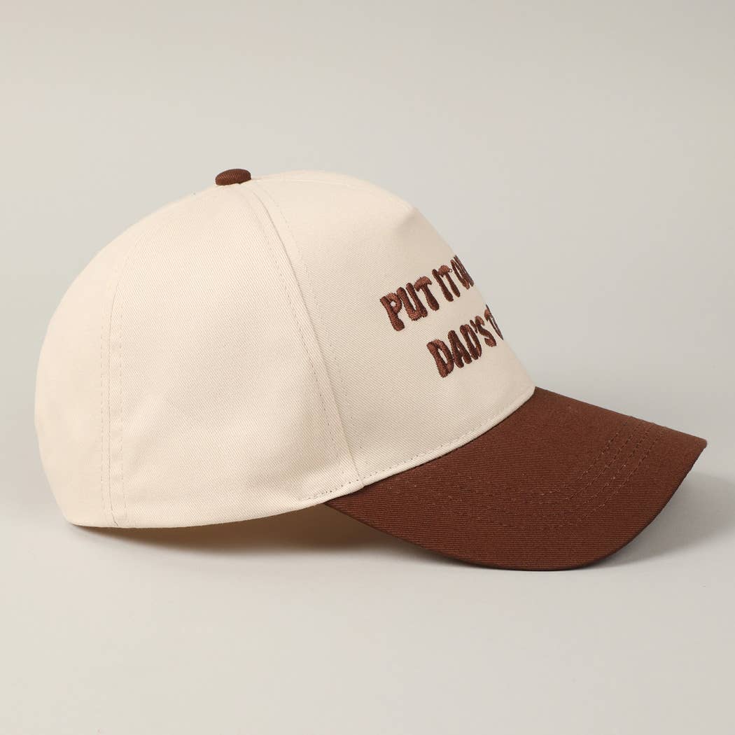 Dad's Tab Embroidery Hat: SAGE
