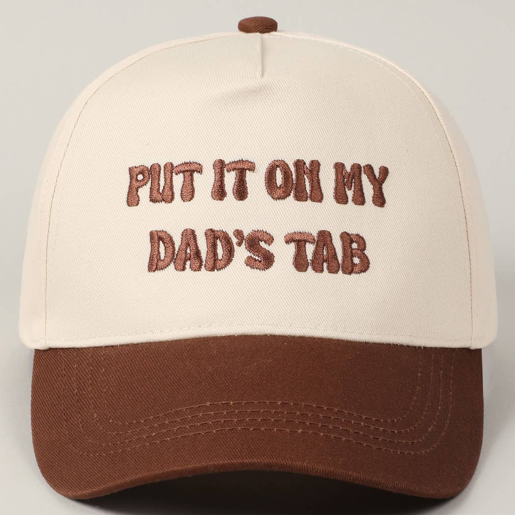 Dad's Tab Embroidery Hat: SAGE