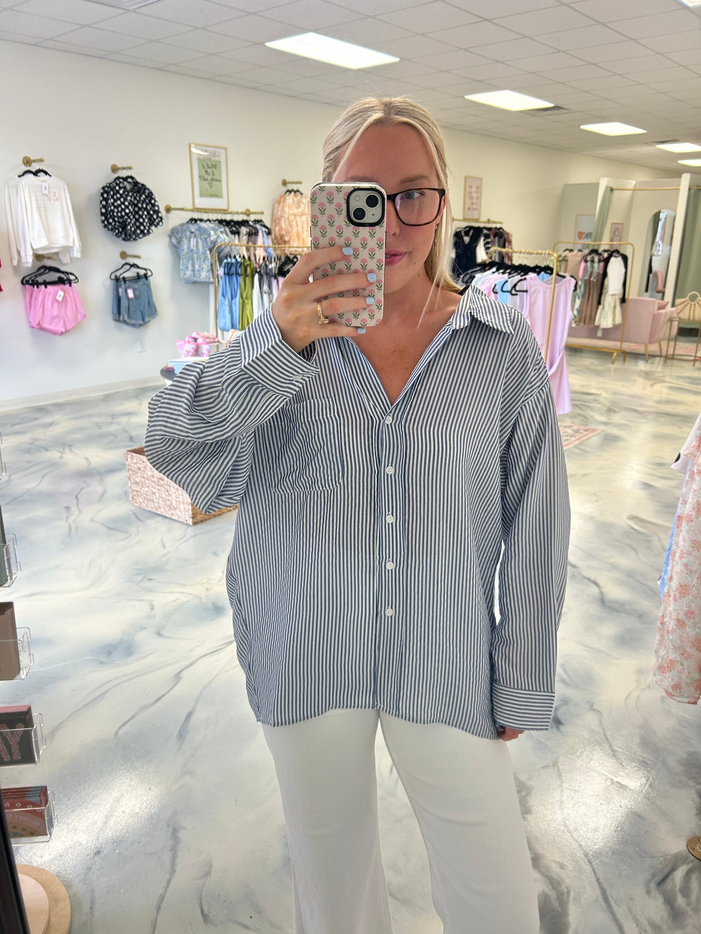 Erin Striped Blouse
