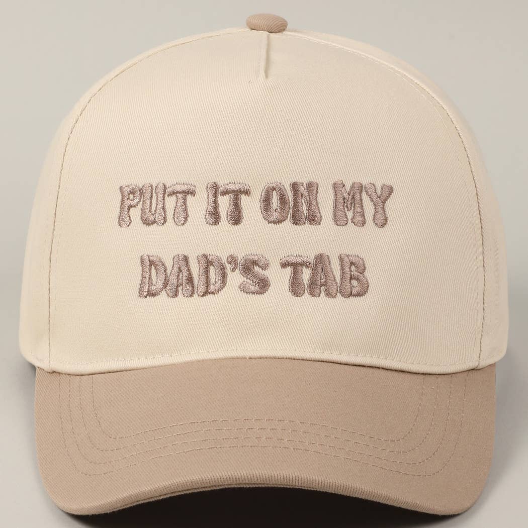 Dad's Tab Embroidery Hat: SAGE