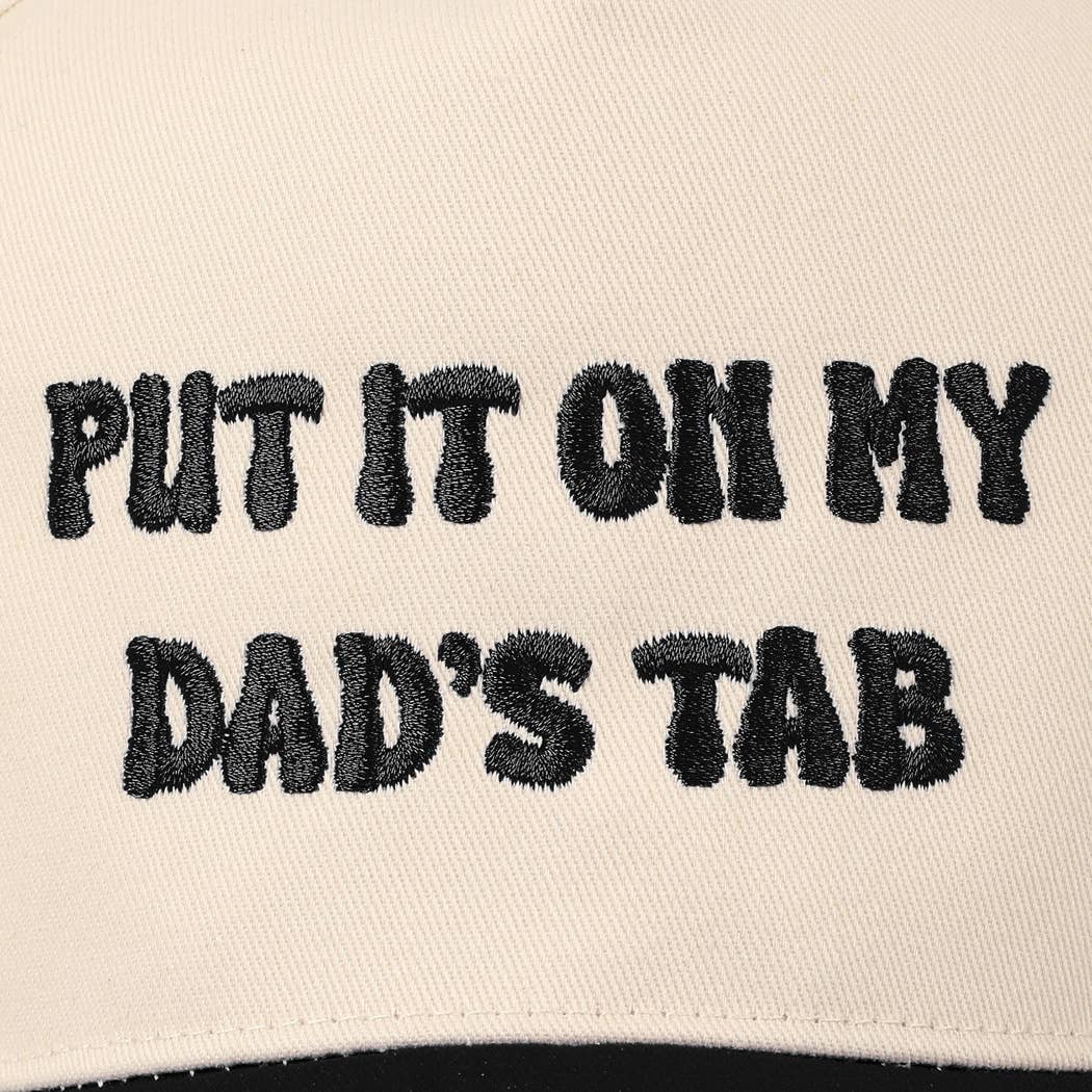 Dad's Tab Embroidery Hat: SAGE