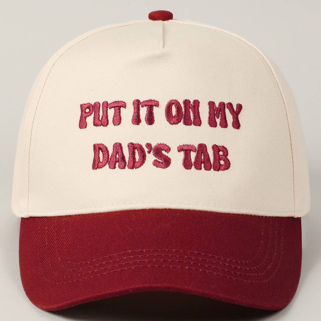 Dad's Tab Embroidery Hat: SAGE