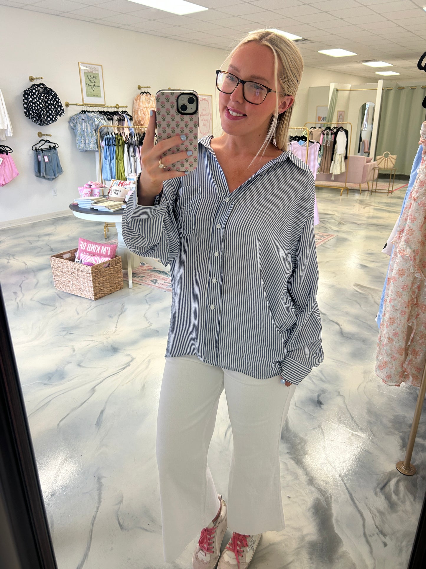 Erin Striped Blouse