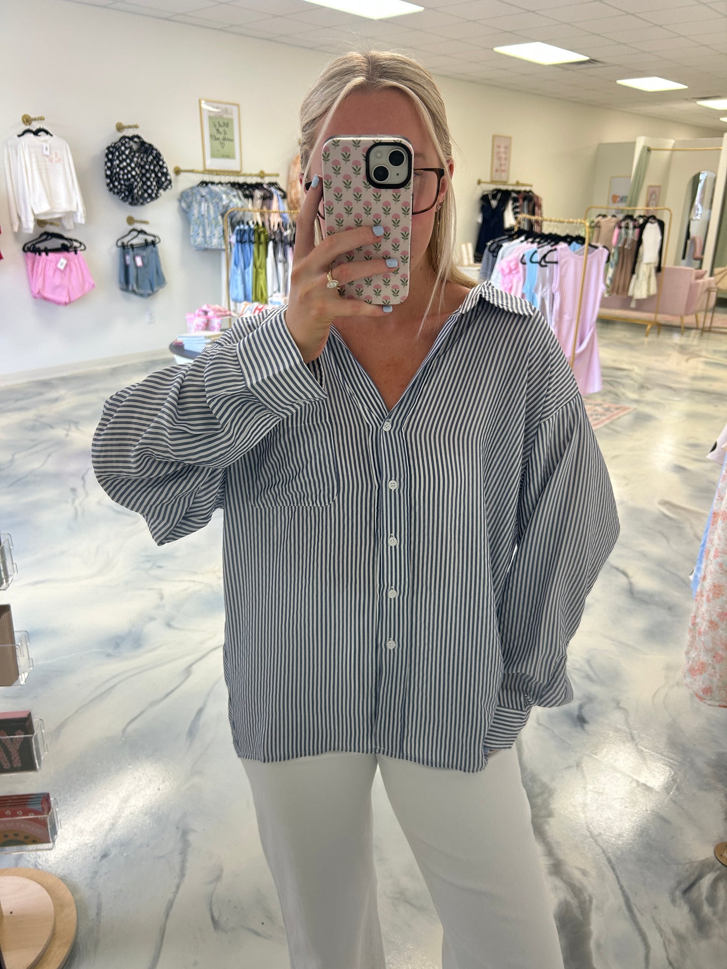 Erin Striped Blouse
