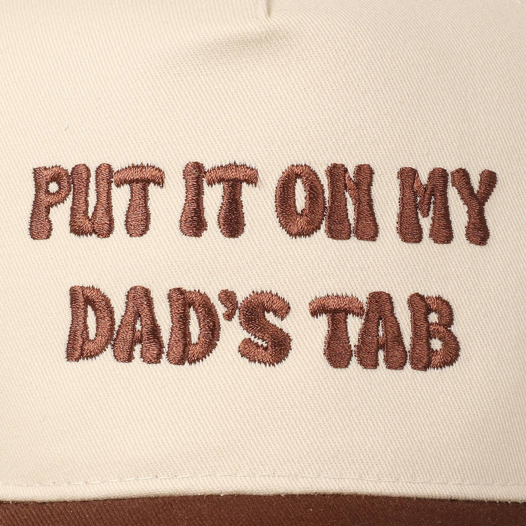 Dad's Tab Embroidery Hat: SAGE