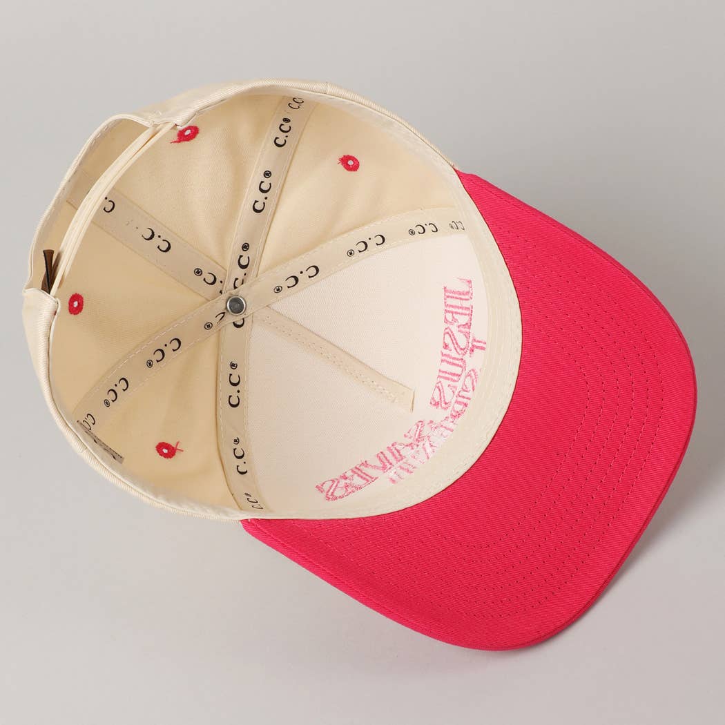 JESUS SAVES I SPEND Hat: SKY BLUE