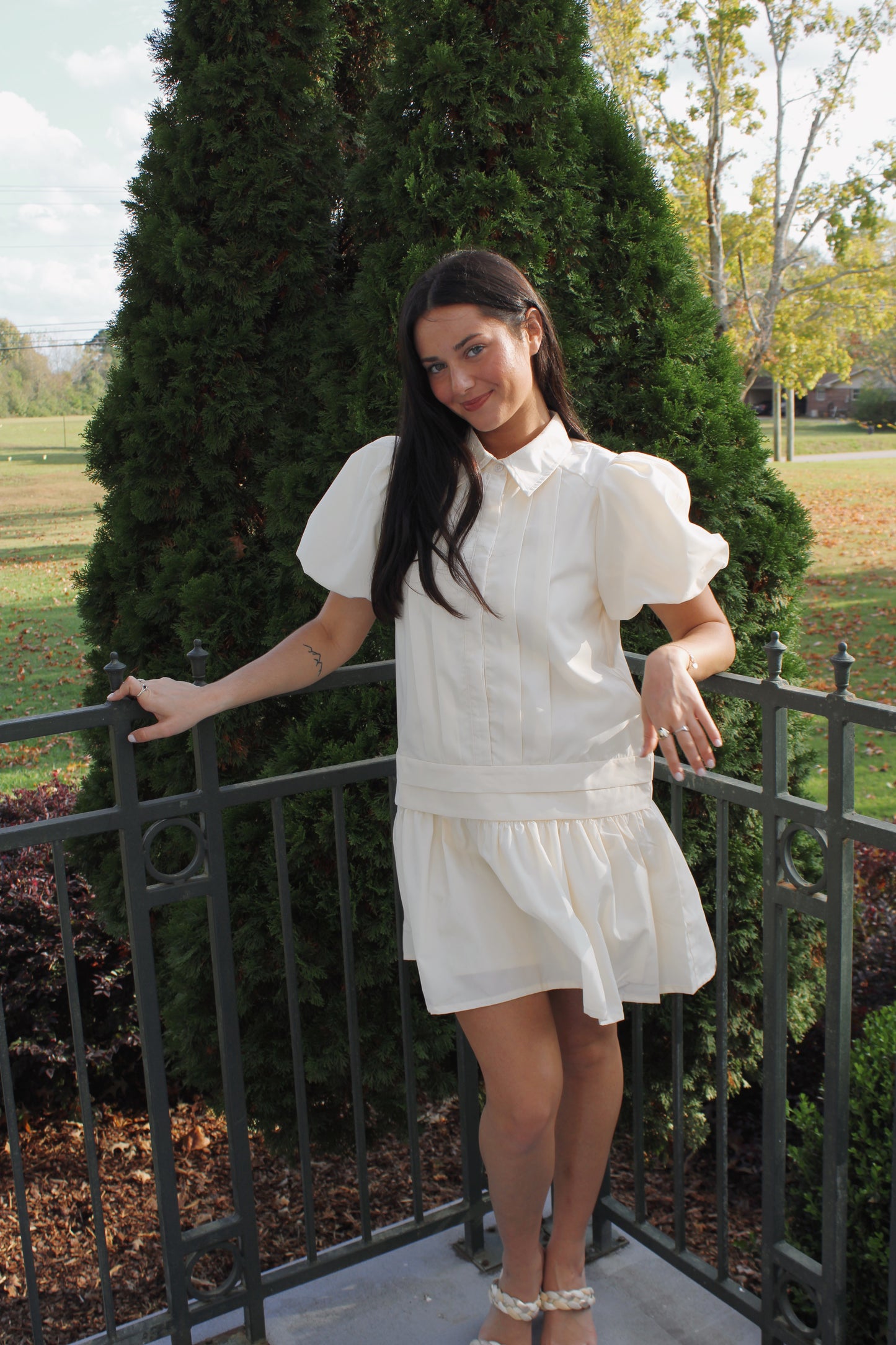 Cecilia Dress — Off White