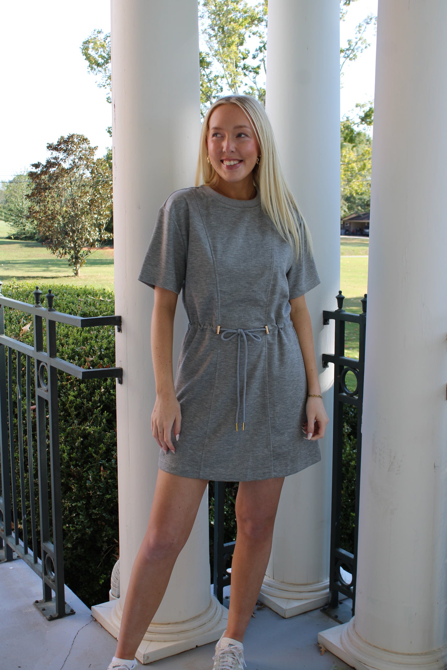 On the Go Drawstring Dress