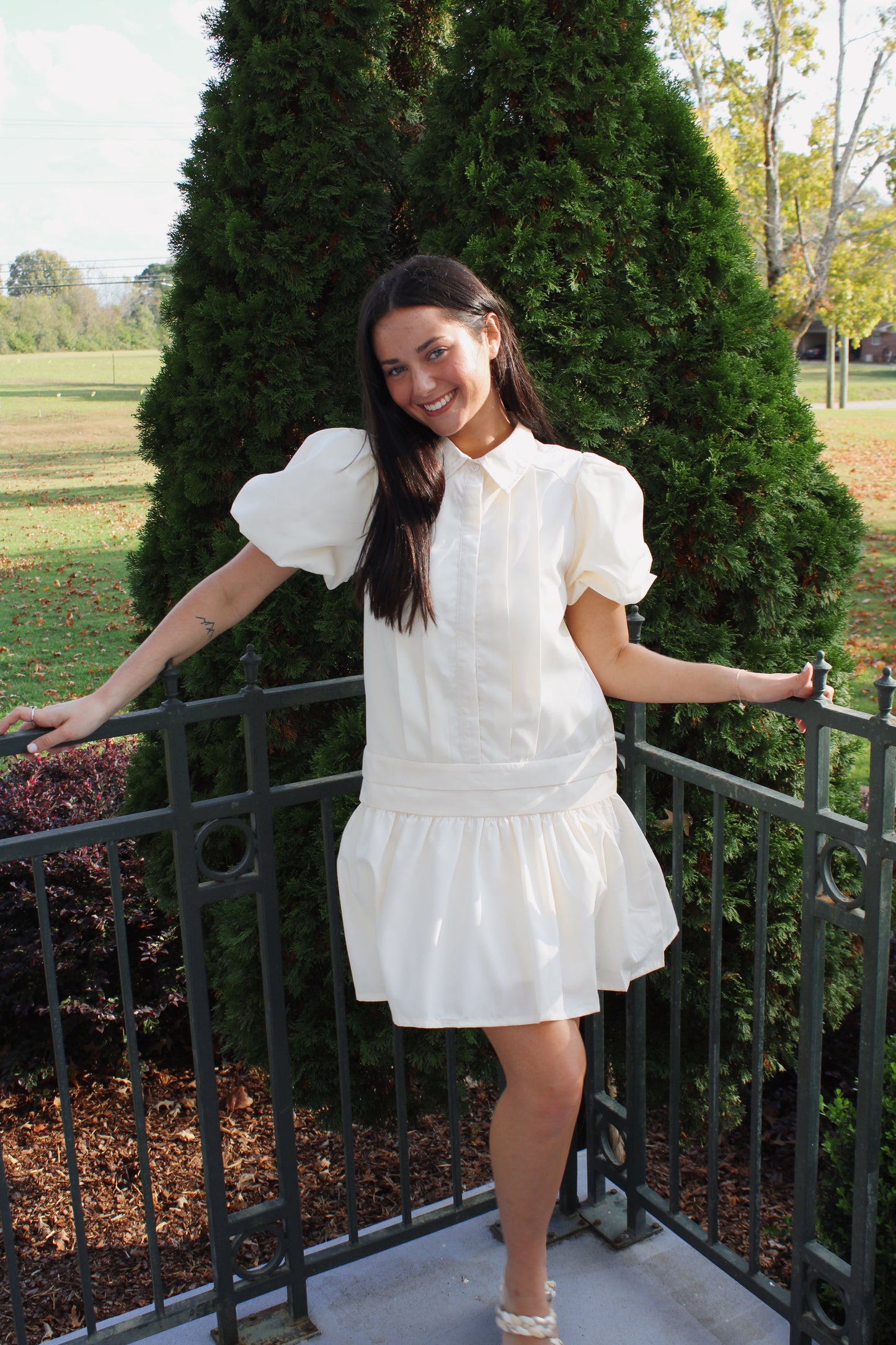 Cecilia Dress — Off White