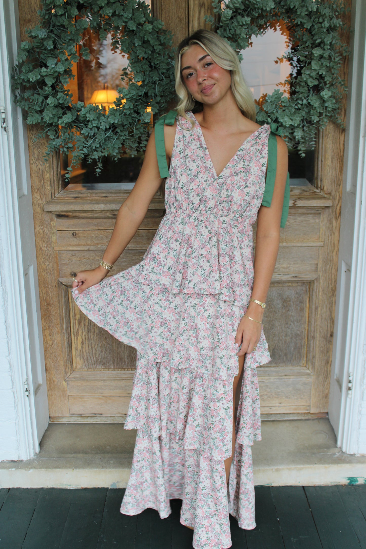 Floral Tiered Maxi Dress