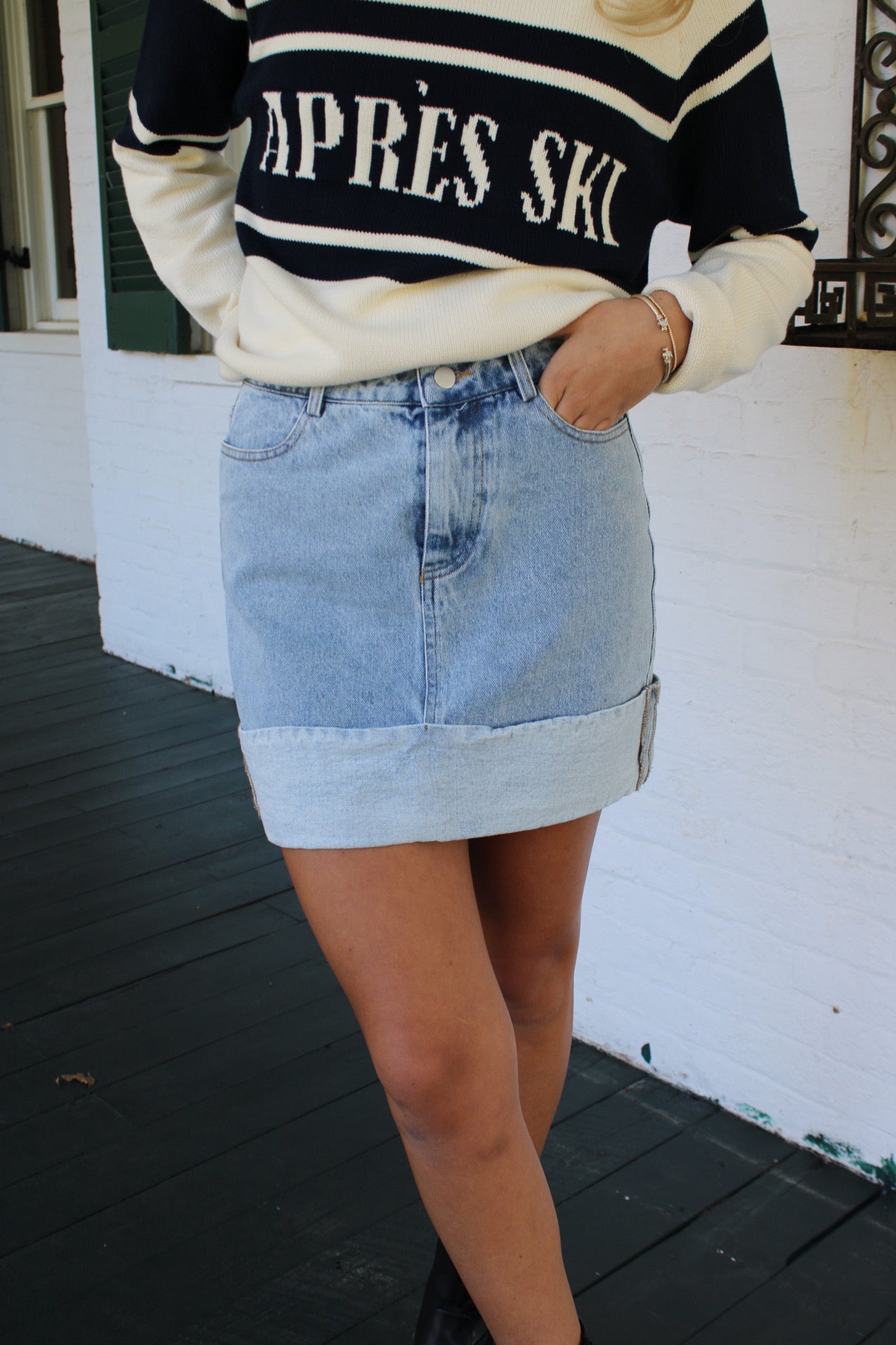 Jordan Denim Mini Skirt