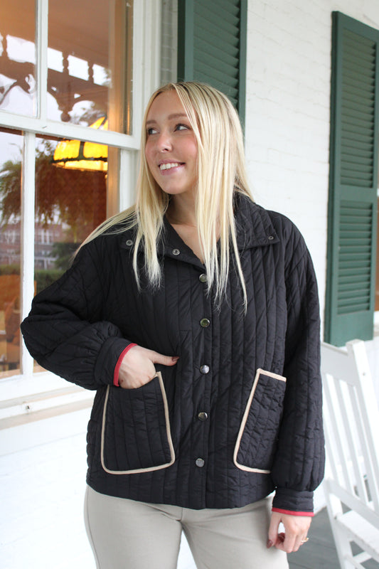 Quilt Striped Jacket