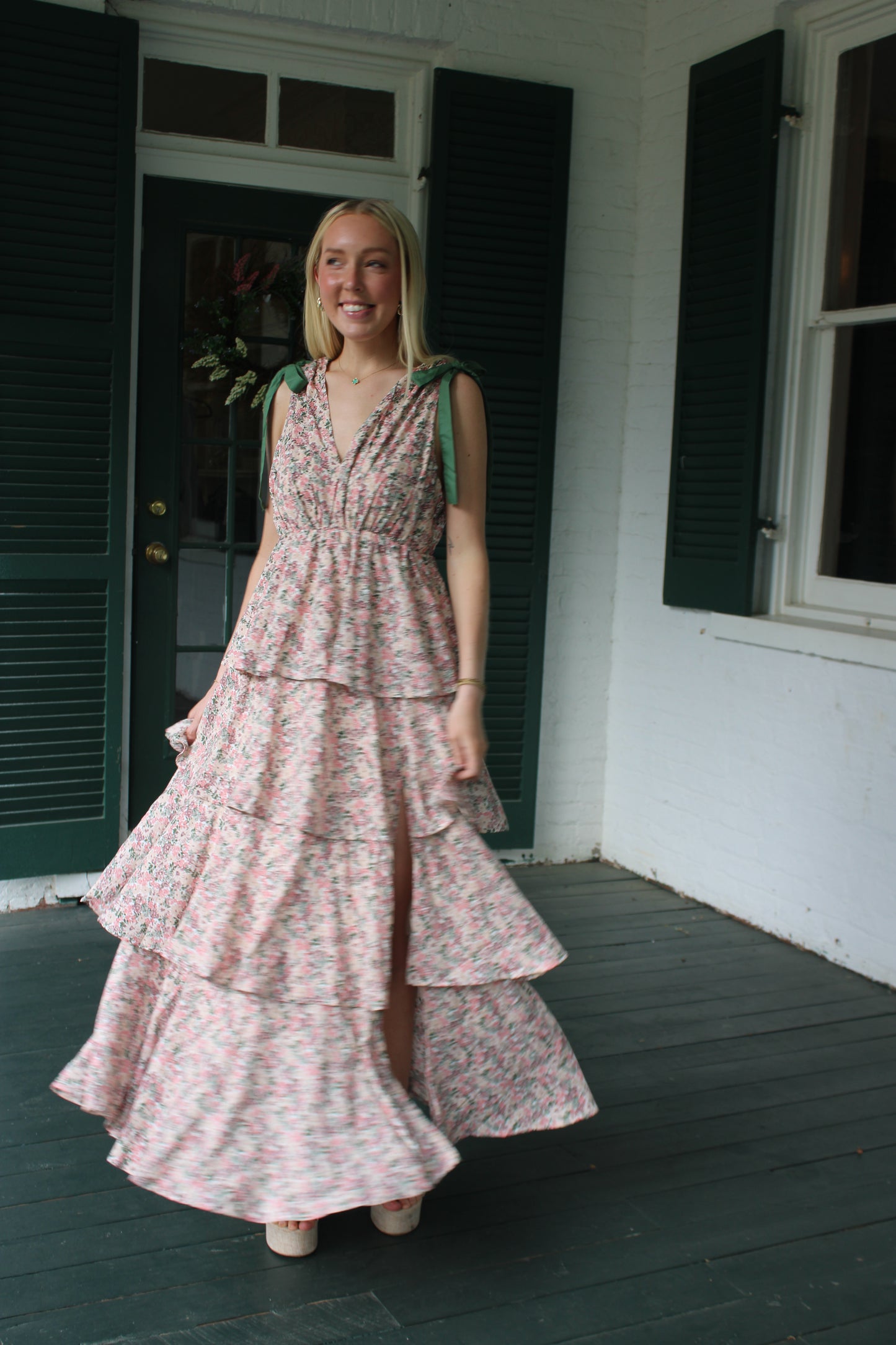 Floral Tiered Maxi Dress