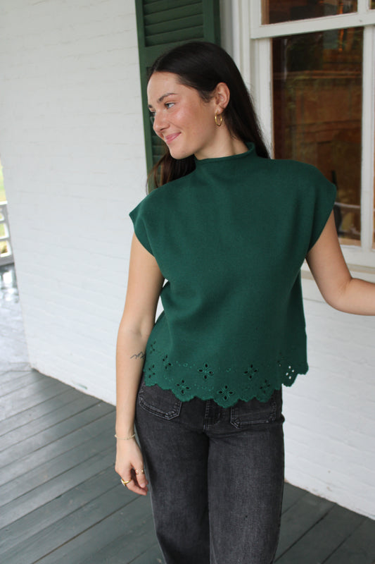 Evergreen Sleeveless Sweater